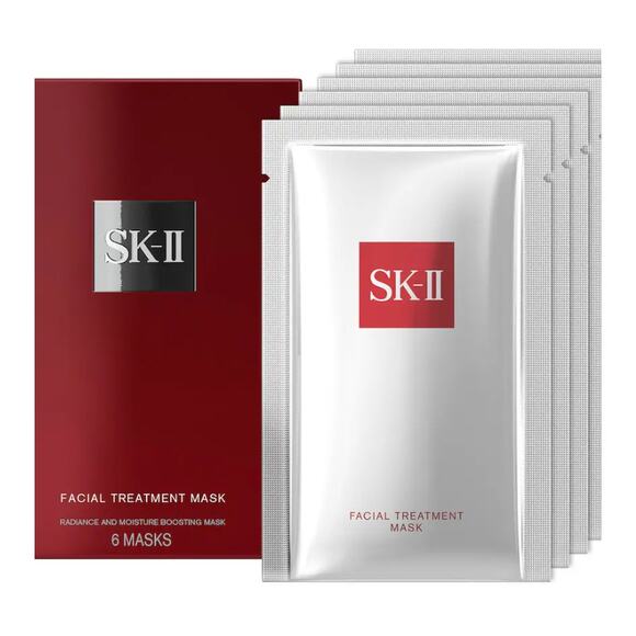 $100 SK-II Facial Treatment Mask NEW 6 Masks Pack Skincare - Picture 4 of 4